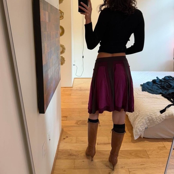 Prana Women's Skirt in Rich Purple and Brown - Picture 3 of 8